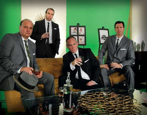 A Ridgeland Ad Agency dressed like "Mad Men" characters.