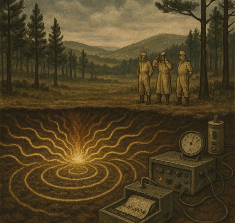 An illustration about the history of nuclear testing in Mississippi.