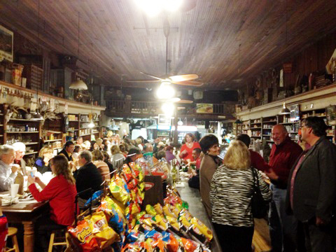 Inside Gibbes' Old Counry Store near Raymond, Mississippi.