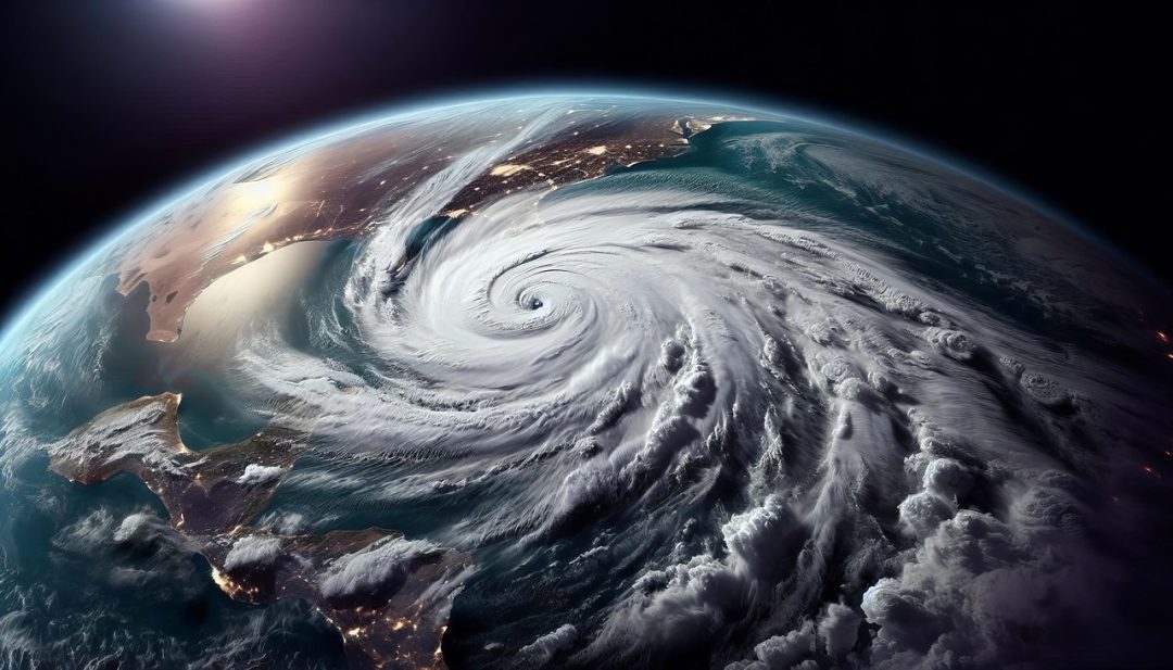 An illustration of a hurricane.